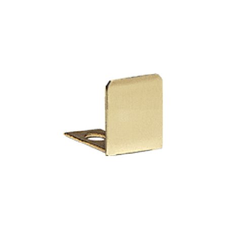 CRL SDCEC38BR Polished Brass End Cap for 3/8" Deep U-Channel