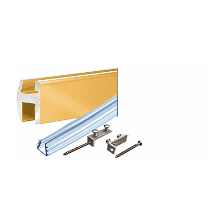 CRL SDH660BGA Brite Gold Anodized 66" Deluxe Shower Door Header Kit