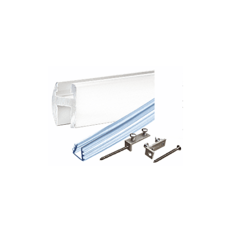 CRL SDH660W White 66" Deluxe Shower Door Header Kit