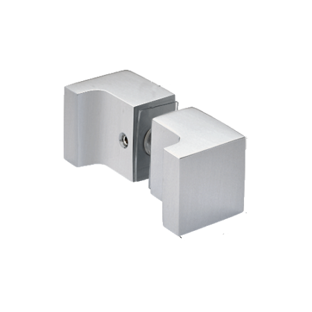 CRL SDKSQ2BN Brushed Nickel Back-to-Back Square Finger Pull Knob