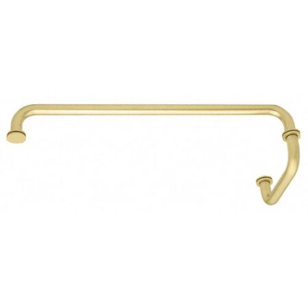 CRL SDP6TB24SB Satin Brass 24" Towel Bar With 6" Pull Handle Combination Set