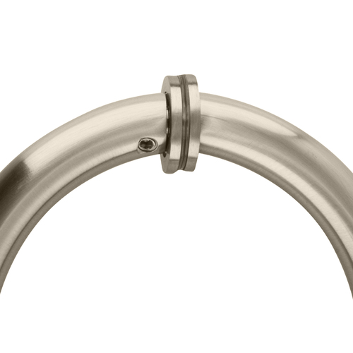 CRL SDPC575UBR Ultra Brass 5-1/8" Tubular Back-to-Back Circular Style Brass Shower Door 3/4" Diameter Pull Handles