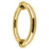 CRL SDPC575UBR Ultra Brass 5-1/8" Tubular Back-to-Back Circular Style Brass Shower Door 3/4" Diameter Pull Handles