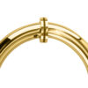 CRL SDPC575UBR Ultra Brass 5-1/8" Tubular Back-to-Back Circular Style Brass Shower Door 3/4" Diameter Pull Handles