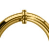 CRL SDPC575UBR Ultra Brass 5-1/8" Tubular Back-to-Back Circular Style Brass Shower Door 3/4" Diameter Pull Handles