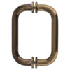 CRL SDPR6ABC0 Antique Brushed Copper 6" Tubular Back-to-Back 3/4" Diameter Shower Door Pull Handles