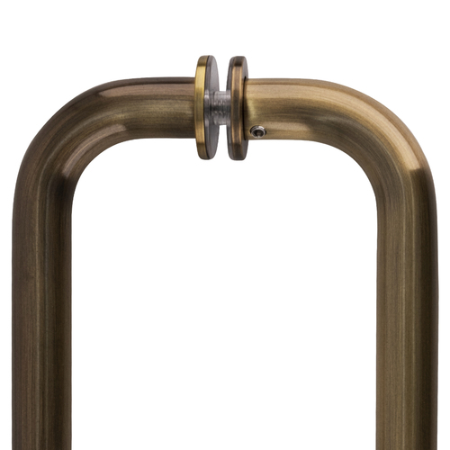 CRL SDPR6ABC0 Antique Brushed Copper 6" Tubular Back-to-Back 3/4" Diameter Shower Door Pull Handles