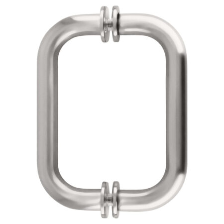 CRL SDPR6SC Satin Chrome 6" Tubular Back-to-Back 3/4" Diameter Shower Door Pull Handles