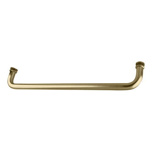 CRL SDTBS18BR Polished Brass 18" Single-Sided Towel Bar for Glass