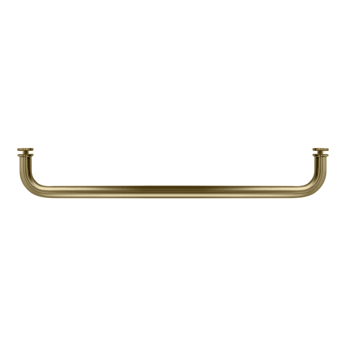 CRL SDTBS18BR Polished Brass 18" Single-Sided Towel Bar for Glass