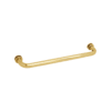 CRL SDTBS18BR Polished Brass 18" Single-Sided Towel Bar for Glass