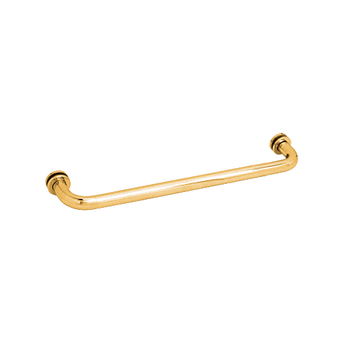 CRL SDTBS18GP Gold Plated 18" Single-Sided Towel Bar for Glass