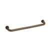 CRL SDTBS24SB Satin Brass 24" Single-Sided Towel Bar for Glass