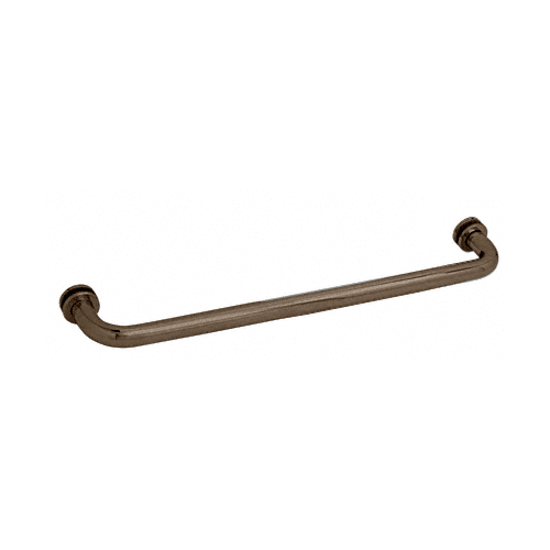 CRL SDTBS24SB Satin Brass 24" Single-Sided Towel Bar for Glass