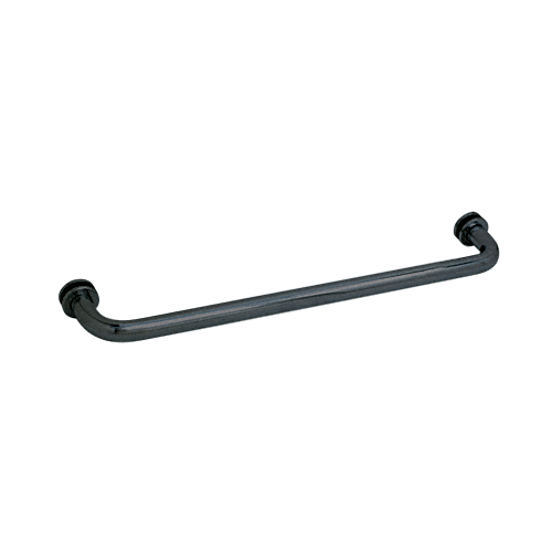 CRL SDTBS24SB Satin Brass 24" Single-Sided Towel Bar for Glass