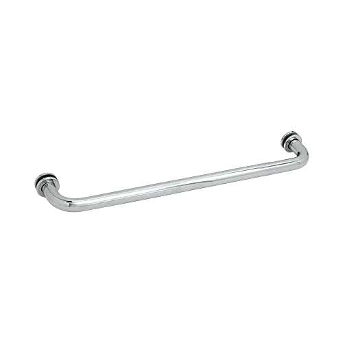 CRL SDTBS24SB Satin Brass 24" Single-Sided Towel Bar for Glass