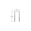 CRL SG925BS Brushed Stainless Elegant Series Glass on Front and Top Shelf Sneeze Guard - Right Hand End Post Only