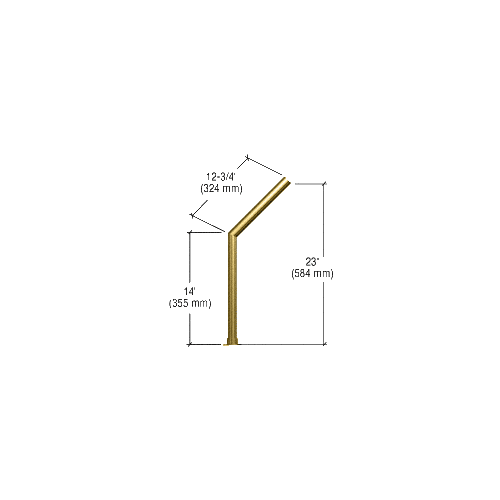 CRL SG925BS Brushed Stainless Elegant Series Glass on Front and Top Shelf Sneeze Guard - Right Hand End Post Only