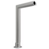 CRL SG925BS Brushed Stainless Elegant Series Glass on Front and Top Shelf Sneeze Guard - Right Hand End Post Only