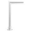 CRL SG925BS Brushed Stainless Elegant Series Glass on Front and Top Shelf Sneeze Guard - Right Hand End Post Only