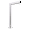 CRL SG925BS Brushed Stainless Elegant Series Glass on Front and Top Shelf Sneeze Guard - Right Hand End Post Only