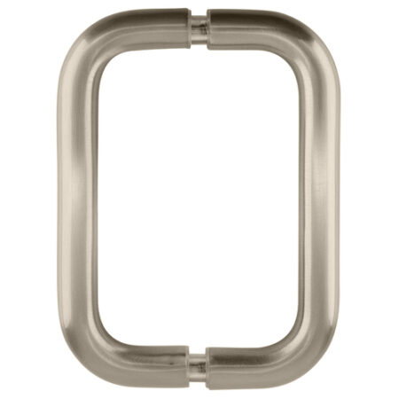 CRL SPH6BN Brushed Nickel 6" Back-to-Back Solid Brass 3/4" Diameter Pull Handles with Metal Washers