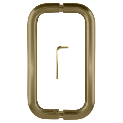 CRL SPH8CH Polished Chrome 8" Back-to-Back Solid Brass 3/4" Diameter Pull Handles with Metal Washers