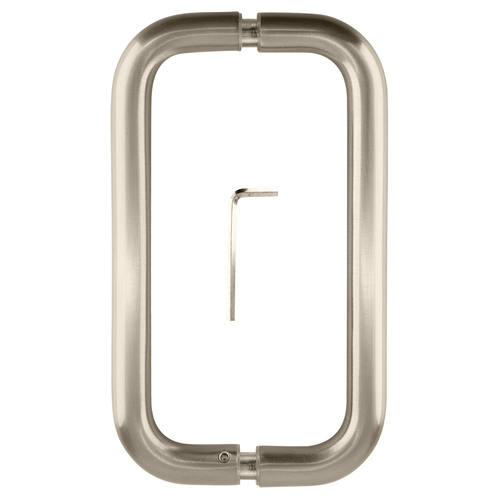 CRL SPH8CH Polished Chrome 8" Back-to-Back Solid Brass 3/4" Diameter Pull Handles with Metal Washers