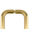 CRL SPH8CH Polished Chrome 8" Back-to-Back Solid Brass 3/4" Diameter Pull Handles with Metal Washers