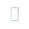 CRL SQ12X12PS Polished Stainless 12" Glass Mounted Square Tube Style Back-to-Back Pull Handle