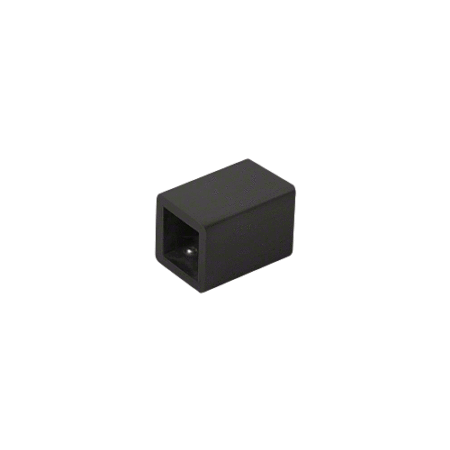 CRL SQ46MBL Matte Black Wall Mount Bracket for Square Bar