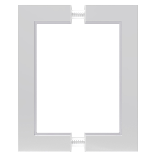 CRL SQ6X6SC Satin Chrome 6" x 6" SQ Series Square Tubing Back-to-Back Pull Handle