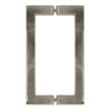 CRL SQ8X8PN Polished Nickel 8" x 8" SQ Series Square Tubing Back-to-Back Pull Handles