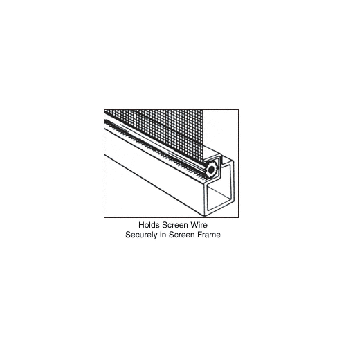 CRL SS220B .220" Gray Serrated Screen Retainer Spline Bulk 15 Pound Roll