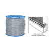 CRL SS220B .220" Gray Serrated Screen Retainer Spline Bulk 15 Pound Roll