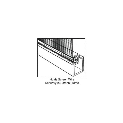 CRL SSBL175B .175" Black Serrated Screen Retainer Spline Bulk 15 Pound Roll