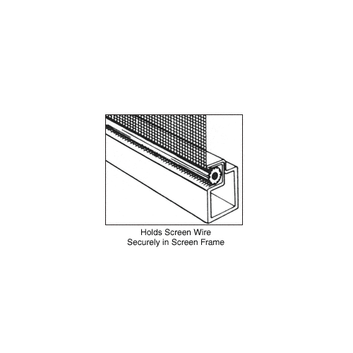 CRL SSBL175B .175" Black Serrated Screen Retainer Spline Bulk 15 Pound Roll