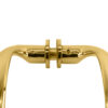 CRL SSDP6BR Polished Brass 6" Back-to-Back Sculptured Solid Pull Handle