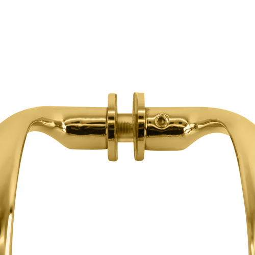 CRL SSDP6BR Polished Brass 6" Back-to-Back Sculptured Solid Pull Handle