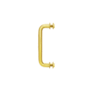 CRL SSP6BR Polished Brass 6" Single-Sided Solid Brass 3/4" Diameter Pull Handle with Metal Washers