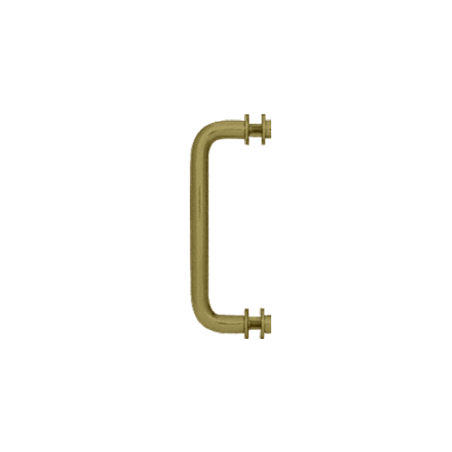 CRL SSP8PN Polished Nickel 8" Single-Sided Solid Brass 3/4" Diameter Pull Handle with Metal Washers