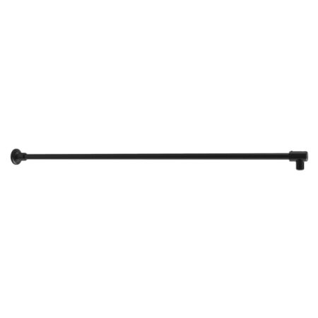 CRL SUP10BL Black Frameless Shower Door Fixed Panel Wall-To-Glass Support Bar for 3/8" to 1/2" Thick Glass