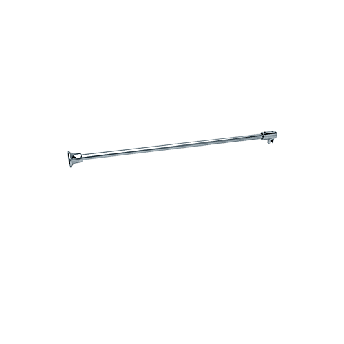 CRL SUP10SB Satin Brass Frameless Shower Door Fixed Panel Wall-To-Glass Support Bar for 3/8" to 1/2" Thick Glass