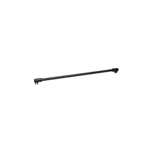 CRL SUP20SC Satin Chrome 39" Sleeve-Over Glass-To-Glass Support Bar for 3/8" to 1/2" Thick Glass