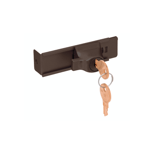 CRL TDK7AKA Aluminum Stick-On Showcase Lock - Keyed Alike Satin Anodized