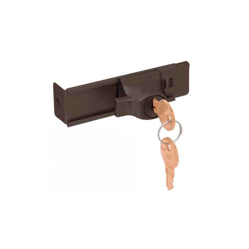 CRL TDK7AKA Aluminum Stick-On Showcase Lock - Keyed Alike Satin Anodized