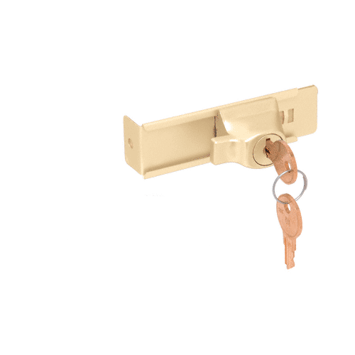 CRL TDK7AKA Aluminum Stick-On Showcase Lock - Keyed Alike Satin Anodized