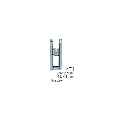 CRL UC77BN Brushed Nickel Traditional Style Fixed Panel U-Clamp