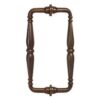 CRL V1C6X6GP Gold Plated 6" Victorian Style Back-to-Back Pull Handle