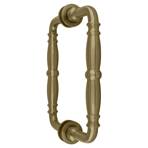 CRL V1C6X6BBRZ Brushed Bronze 6" Victorian Style Back-to-Back Pull Handle